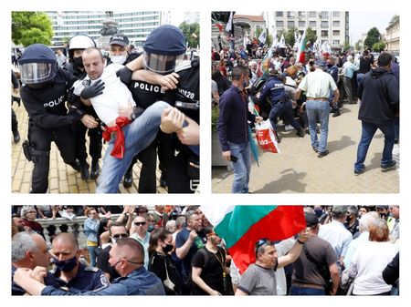 Поне шест арестувани на протеста в София