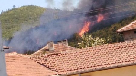 Пожар изпепели три къщи, възрастна жена пострада (ВИДЕО)