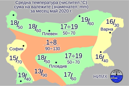 От 7 до 37 градуса през юни