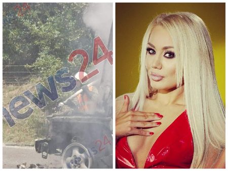 Колата на певицата Теди Александрова горя като факла на магистрала „Тракия“
