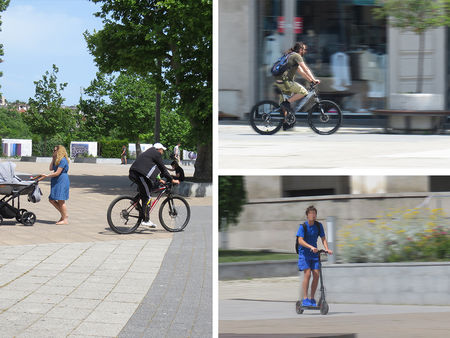 Летят колела, скейтове и тротинетки в пешеходните зони на Бургас, чакаме да убият дете?