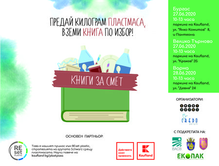 Инициативата „Книги за смет” ще се проведе тази събота пред Пантеона