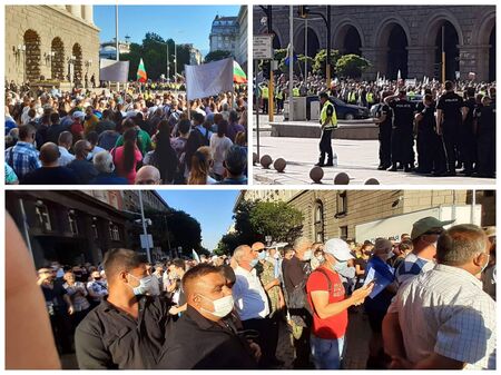 Центърът на София завря: Протести за и против Борисов и Гешев (НА ЖИВО)