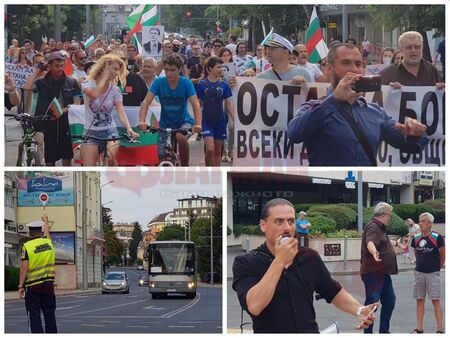 Протестиращите за кратко спряха движението по бургаски булевард