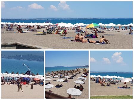 Плажовете по Черноморието препълнени, но туристите рядко ходят на заведения
