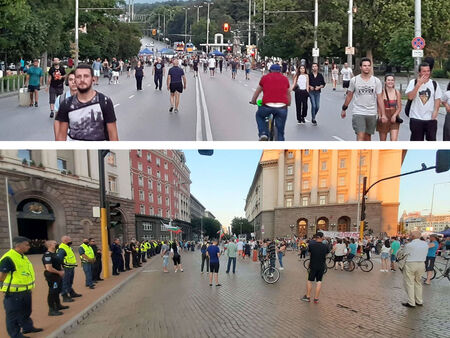 Ден 25: Стотици пак на протест и още една блокада в София