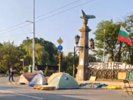 Платен провокатор опитал да осуети интервюта на протестиращите на Орлов мост (ВИДЕО)
