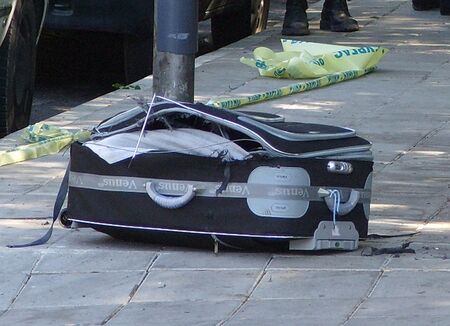 Взривиха куфар с надпис "бомба" близо до НС