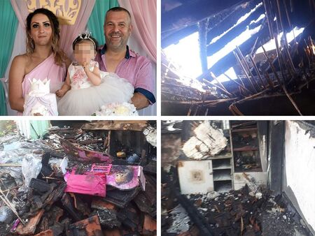 Неописуема драма: Пожар превърна в пепелище дома на българско семейство от Средец, нека им помогнем