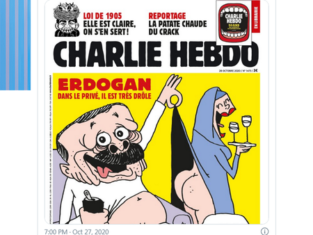 Турция на битка заради карикатурата на Ердоган в "Шарли ебдо"