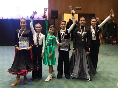 Клубът по спортни танци ”Несебър“ с 6 златни медала от държавно първенство