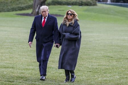 Мелания се върна в Белия дом в шикозно палто