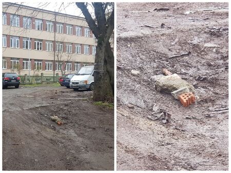 Паркинг зад Руската гимназия е опасно занемарен, бургазлии настояват за ремонт