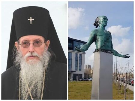 Сливенският митрополит Иоаникий иска скулптурата на Боян Мага в Бургас да се премахне