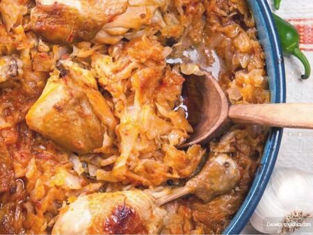 Рецепта за пиле с прясно зеле