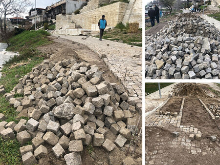 Продължава ремонтът на крайбрежната алея в Стария Несебър