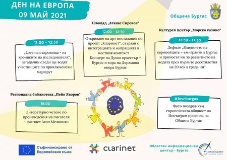 Концерти, забавни игри и още изненади ви очакват в Деня на Европа