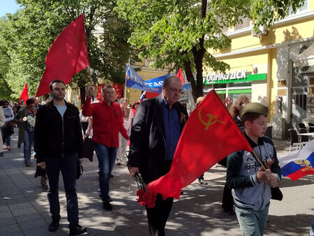 Руснаци и русофили отбелязаха Деня на победата в Бургас