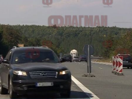 Затворени ленти на магистрала „Тракия“ заради катастрофа, шофьорите да внимават!