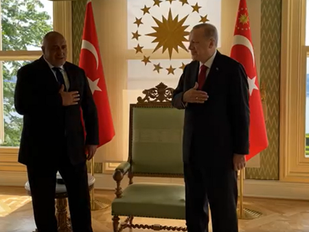 Борисов с изненадващо посещение при Ердоган, турският президент му пожела успех на изборите