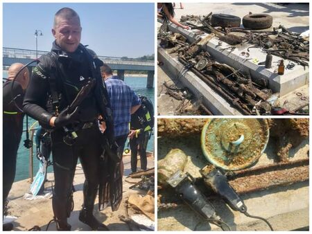 Дрон, телефон, касов апарат и очила извадиха водолази от морското дъно в Бургаския залив