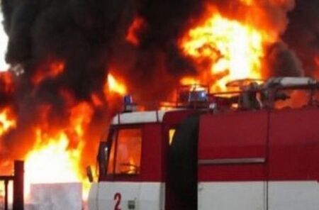 Голям пожар в центъра на Благоевград