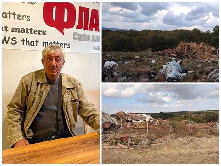 Животновъд от Ново Паничарево плаче: Багери изринаха кошарата ми, 300 овце ще измрат на студа