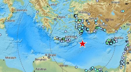 Мощно земетресение от 6,1 по Рихтер край гръцкия остров Карпатос