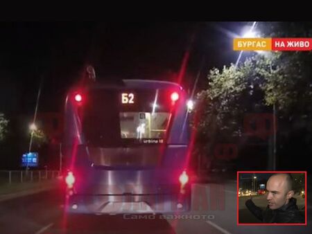 Солена глоба за шофьор на автобус, преминал на червен светофар в Бургас