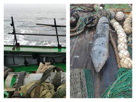 Рибарски кораб улови авиобомба в Созополския залив, взривиха я (ВИДЕО)