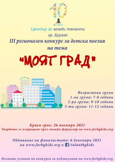 Недялко Йорданов отличи малки писатели от конкурса за детска поезия „Моят град“