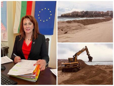 Областният управител на Бургас проф.Мария Нейкова забрани изграждането на плажни диги