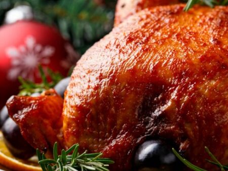 Рецепта за печена пуйка за Коледа с ябълков сок