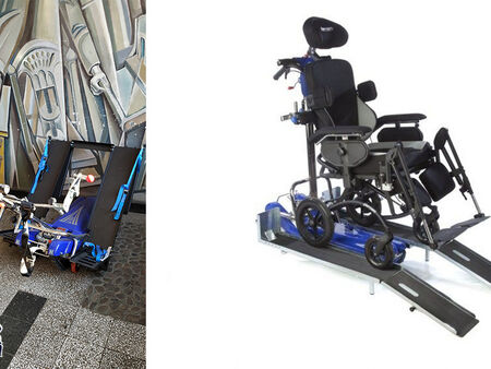 Училището в Несебър се сдоби с мобилно устройство - робот за асистирано изкачване на стълби за деца с инвалидна количка