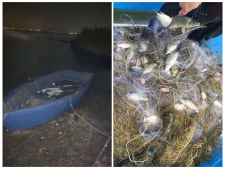 Екшън на ез. Вая: ИАРА по следите на бракониери, откриха мрежи с риба и скрита в тръстиката лодка