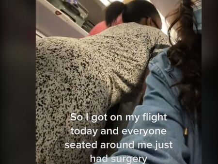 Смут в самолет заради жени с напомпани бразилски дупета
