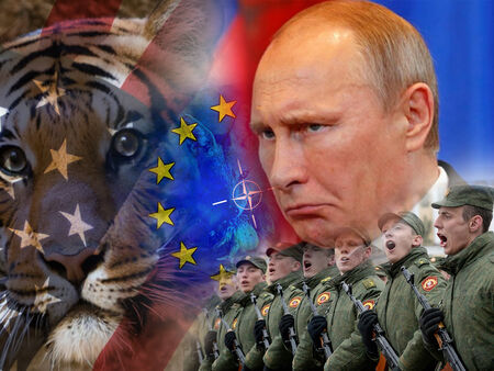 За Москва Киев изобщо не е проблем, тя не вижда смисъл да говори с Табаки (НАТО и ЕС), когато може да води преговори директно с Ширхан (САЩ), препратките са от "Книга на джунглата"
