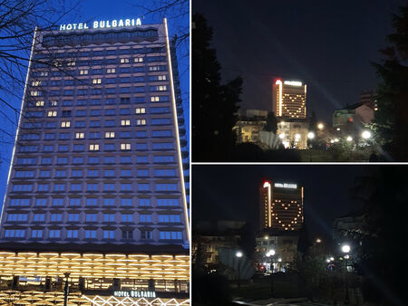 За всички влюбени: Хотел „България“ грейва с огромно сърце от светлина