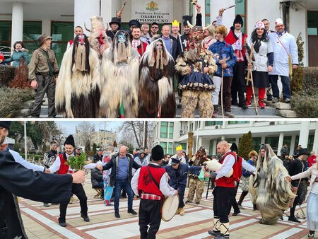 Кукери за пръв път от години в Приморско, прогониха злите духове преди Сирни заговезни