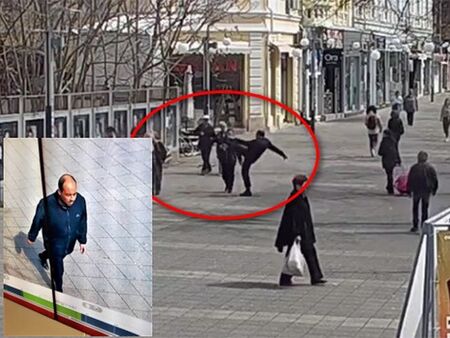 Мъж рита жени в центъра на Бургас, вижте бруталните му изпълнения