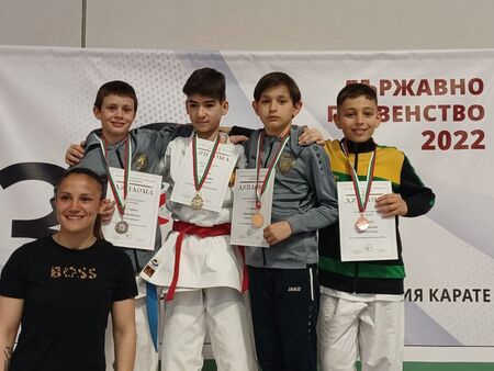 Отлично представяне на Държавното първенство по олимпийско карате за КК "Цанев" Бургас