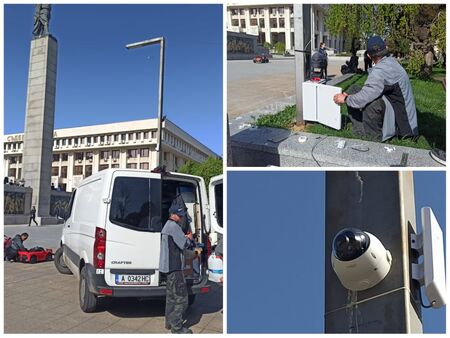Сложиха камера, за да гледат кой цапа съветския паметник в центъра на Бургас