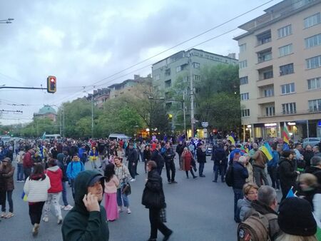 Шествие в подкрепа на Украйна в центъра на София