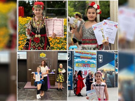 Малката бургаска надежда в пеенето Паола Йорданова с куп награди от престижи състезания и турнири