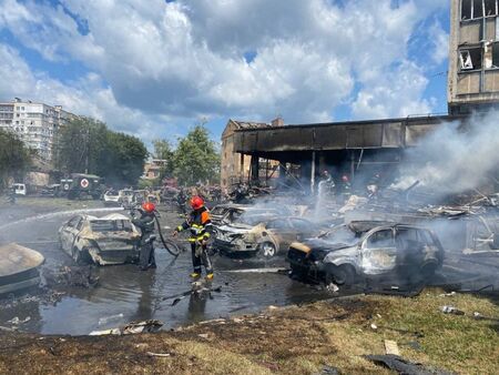 Ракетен обстрел в украинския град Виница