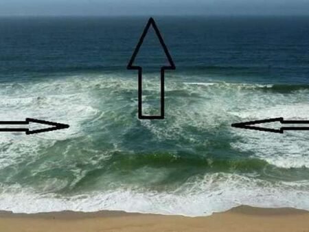 Морското явление може да бъде лесно разпознато - празно и спокойно място между вълните