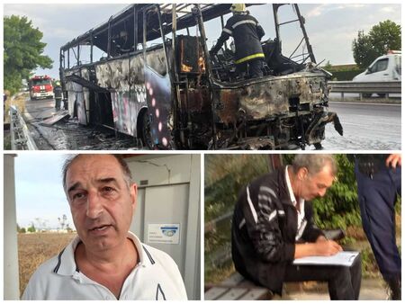Шофьор-герой спасил 50-те пътници в горящия автобус край Бургас