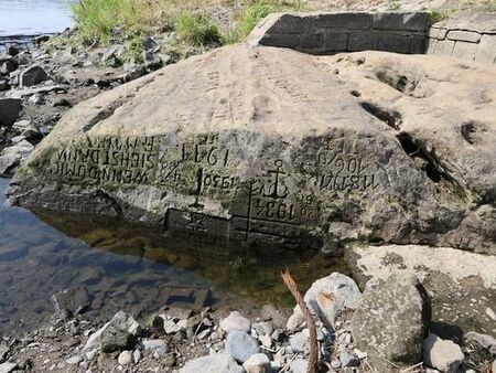 Бруталната суша в Германия разкри “камъните на глада” в реки и езера