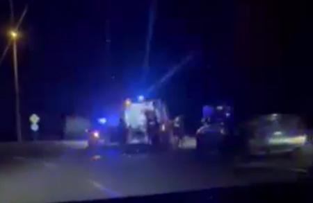 Почерпен моторист предизвика катастрофа с Мерцедес в Бургас (ВИДЕО)