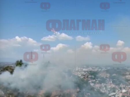 Потушиха пожара на Младежкия хълм в Пловдив